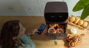 Frytkownica beztłuszczowa CECOTEC FoodCourt 11000 Connected z podwójnym koszem 11l 10