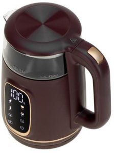 Adler Czajnik elektryczny szklany LED z regulacją temperatury 1,7L AD 1305 burgundy 3
