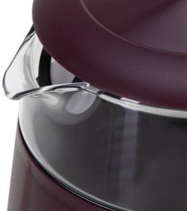Adler Czajnik elektryczny szklany LED z regulacją temperatury 1,7L AD 1305 burgundy 8