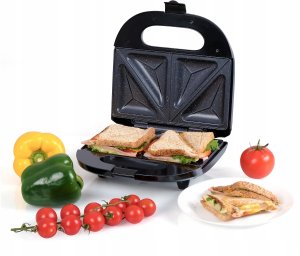 Opiekacz Eldom Opiekacz Do Kanapek Tostów Sandwich 750W Nieprzywierająca Powłoka Granitowa 14