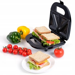 Opiekacz Eldom Opiekacz Do Kanapek Tostów Sandwich 750W Nieprzywierająca Powłoka Granitowa 9