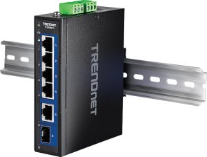 TRENDnet 6-Port Industr. 2.5G DIN-Rail Switch with 10G Ports 10