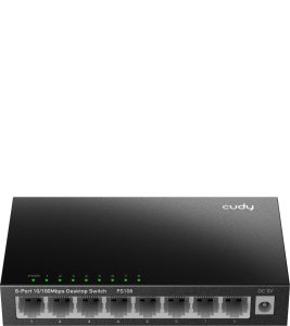 Cudy FS108 łącza sieciowe Nie zarządzany Fast Ethernet (10/100) Czarny 1