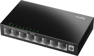 Switch Cudy FS108 łącza sieciowe Nie zarządzany Fast Ethernet (10/100) Czarny 2