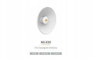 Mimosa N5-X20 | Antena Modułowa Horn Do C5X | 2-Pack, 20Dbi, 12St, 4,9-6,4Ghz, 270Mm 2