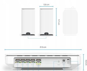 Router Linksys Dwupasmowy System Mesh Velop Micro Wi-Fi 6 3 Gb/s 3 szt nowy 2