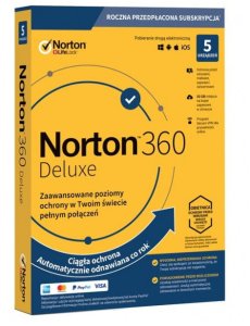 symantec *ESD Norton 360 DELUXE 50GB PL 1 Użytkownik 5 Urządeń 1 Rok 21394530 1