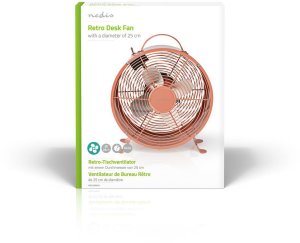 Wentylator Nedis Wentylator biurkowy Nedis 20W różowy 7