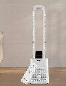 WENTYLATOR KOLUMNOWY BEZŁOPATKOWY 97CM CICHY PANEL DOTYKOWY + PILOT 50W 3