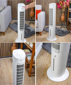 WENTYLATOR KLIMATOR KOLUMNOWY AROMA XXL 106CM 3L LED PILOT MEGA MOC 60W 14