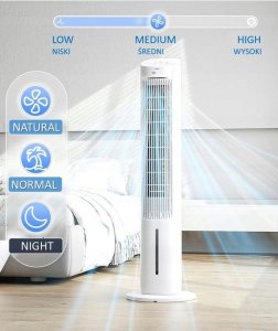 WENTYLATOR KLIMATOR KOLUMNOWY AROMA XXL 106CM 3L LED PILOT MEGA MOC 60W 4