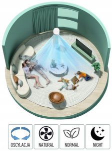 WENTYLATOR KLIMATOR KOLUMNOWY AROMA XXL 106CM 3L LED PILOT MEGA MOC 60W 5