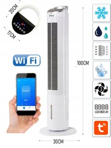 WENTYLATOR KLIMATOR KLIMATYZER 5W1 SMARTFON WI-FI 12