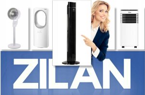 WENTYLATOR KOLUMNOWY CZARNY XXL 110CM JONIZACJA 60W PILOT 14