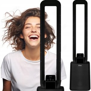 WENTYLATOR KOLUMNOWY BEZŁOPATKOWY 97CM CICHY PANEL DOTYKOWY + PILOT 50W 2