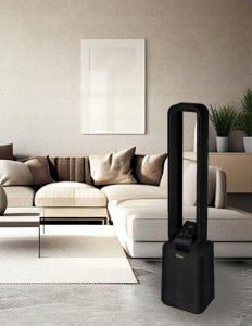 WENTYLATOR KOLUMNOWY BEZŁOPATKOWY 97CM CICHY PANEL DOTYKOWY + PILOT 50W 3