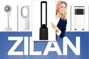 WENTYLATOR KOLUMNOWY BEZŁOPATKOWY 97CM CICHY PANEL DOTYKOWY + PILOT 50W 8