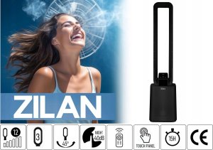 WENTYLATOR KOLUMNOWY BEZŁOPATKOWY 97CM CICHY PANEL DOTYKOWY + PILOT 50W 9