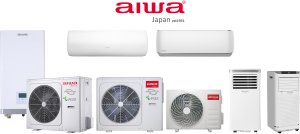 Klimatyzator przenośny domowy pokojowy Osuszacz powietrza Grzanie Chłodzenie 3kW AIWA-PAC10Y2 14