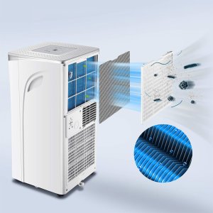 Klimatyzator przenośny domowy pokojowy Osuszacz powietrza Grzanie Chłodzenie 3kW AIWA-PAC10Y2 10