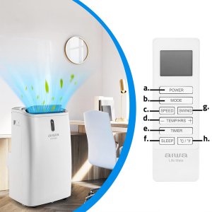 Klimatyzator przenośny domowy pokojowy Osuszacz powietrza Chłodzenie Grzanie 4,7kW AIWA-PAC16Y2 3