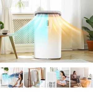 Klimatyzator przenośny domowy pokojowy Osuszacz powietrza Chłodzenie Grzanie 4,7kW AIWA-PAC16Y2 8