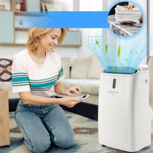 Klimatyzator przenośny domowy pokojowy Osuszacz powietrza Chłodzenie Grzanie 4,7kW AIWA-PAC16Y2 9