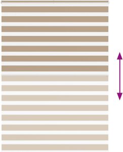 vidaXL Roleta zebra, 155x200 cm, szerokość tkaniny 150,9 cm, poliester 5