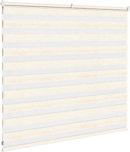 vidaXL Roleta zebra, 155x100 cm, szerokość tkaniny 150,9 cm, poliester 4