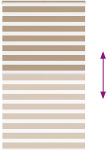 vidaXL Roleta zebra, 135x230 cm, szerokość tkaniny 130,9 cm, poliester 5