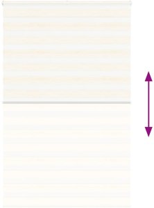 vidaXL Roleta zebra, 145x200 cm, szerokość tkaniny 140,9 cm, poliester 5