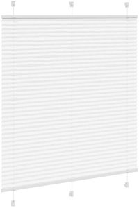 vidaXL Roleta plisowana biała 120x150 cm Szerokość tkaniny 119,4 cm 3