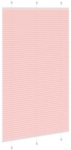 vidaXL Roleta plisowana różowa 115x200 cm Szerokość tkaniny 114,4 cm 4