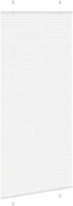 vidaXL Roleta plisowana biała 85x200 cm Szerokość tkaniny 84,4 cm 4