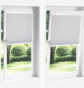 vidaXL Roleta plisowana biała 85x200 cm Szerokość tkaniny 84,4 cm 8