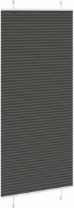 vidaXL Roleta plisowana czarna 85x200 cm Szerokość tkaniny 84,4 cm 3