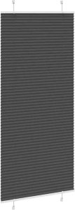 vidaXL Roleta plisowana czarna 85x200 cm Szerokość tkaniny 84,4 cm 4