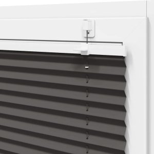 vidaXL Roleta plisowana czarna 85x200 cm Szerokość tkaniny 84,4 cm 10