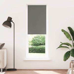 vidaXL Roleta zaciemniająca szara 85x230 cm Szerokość tkaniny 80,7 cm 1