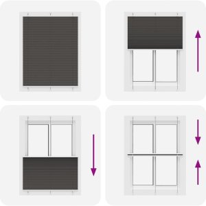 vidaXL Roleta plisowana czarna 110x150 cm Szerokość tkaniny 109,4 cm 7