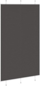 vidaXL Roleta plisowana czarna 115x200 cm Szerokość tkaniny 114,4 cm 4