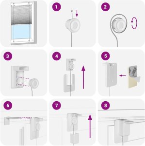 vidaXL Roleta plisowana biała 100x200 cm Szerokość tkaniny 99,4 cm 5