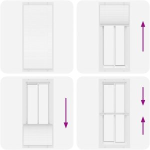 vidaXL Roleta plisowana biała 100x200 cm Szerokość tkaniny 99,4 cm 7