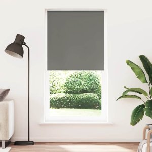 vidaXL Roleta zaciemniająca szara 115x230cm Szerokość tkaniny 110,7cm 1