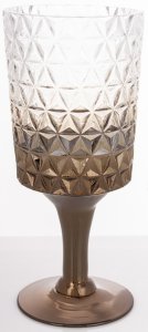 Świecznik Szklany Przeźroczysto-brązowy 30x13x13 4