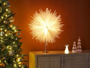 Dekoracja świąteczna Beliani Dekoracyjna lampka biała SATOPANTH 2