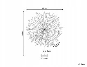 Dekoracja świąteczna Beliani Dekoracyjna lampka biała SATOPANTH 3