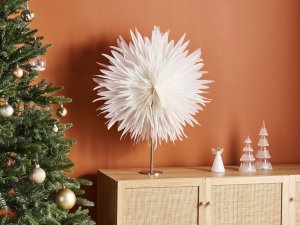 Dekoracja świąteczna Beliani Dekoracyjna lampka biała SATOPANTH 4