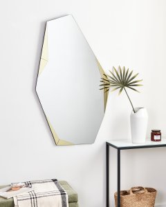 Beliani Lustro ścienne ARGUEL 68 cm 120 cm Złoty 2