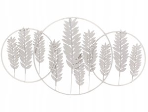 Beliani Dekoracja ścienna Liść COPERNICIUM Metal Złoty 50 cm 4